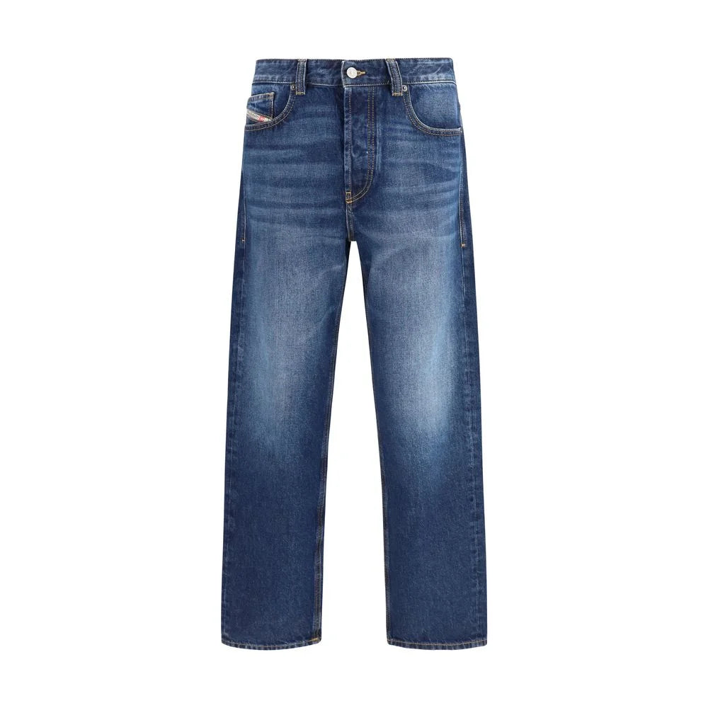 Diesel Blue Cotton Tapered Jeans