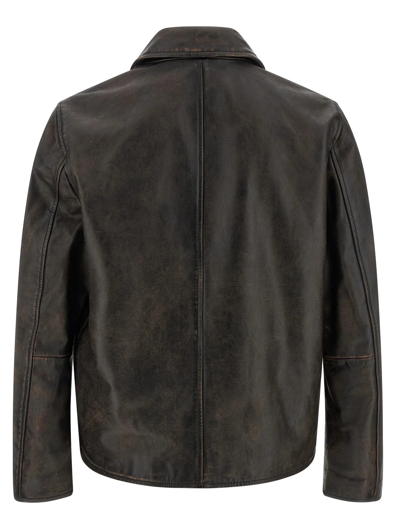 Diesel Brown Cowhide Leather Jacket - IT50 | L