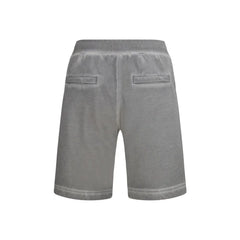Diesel Gray Cotton Bermuda Shorts