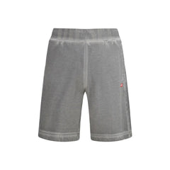 Diesel Gray Cotton Bermuda Shorts