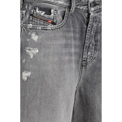 Diesel Gray Cotton Bermuda Shorts