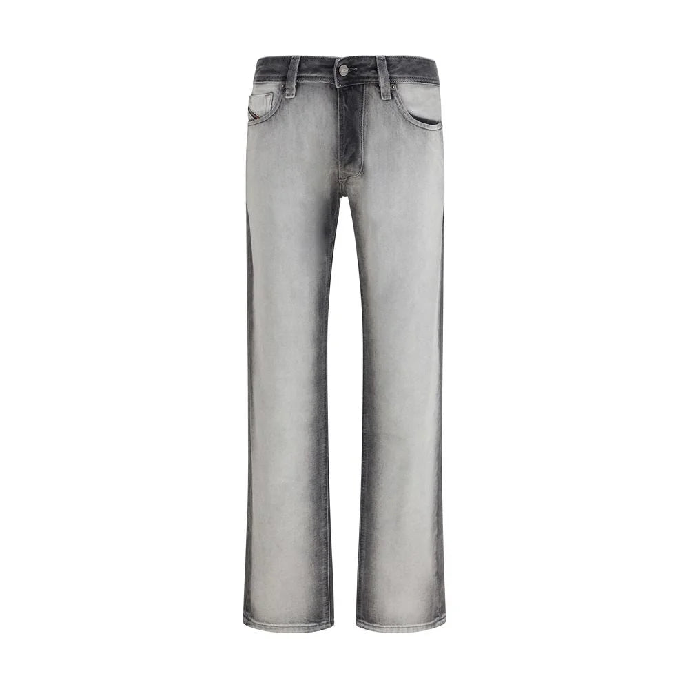 Diesel Gray Cotton Bootcut Jeans