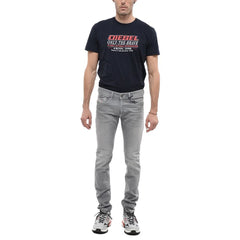 Diesel Gray Cotton Men Skinny Jean - Jeans