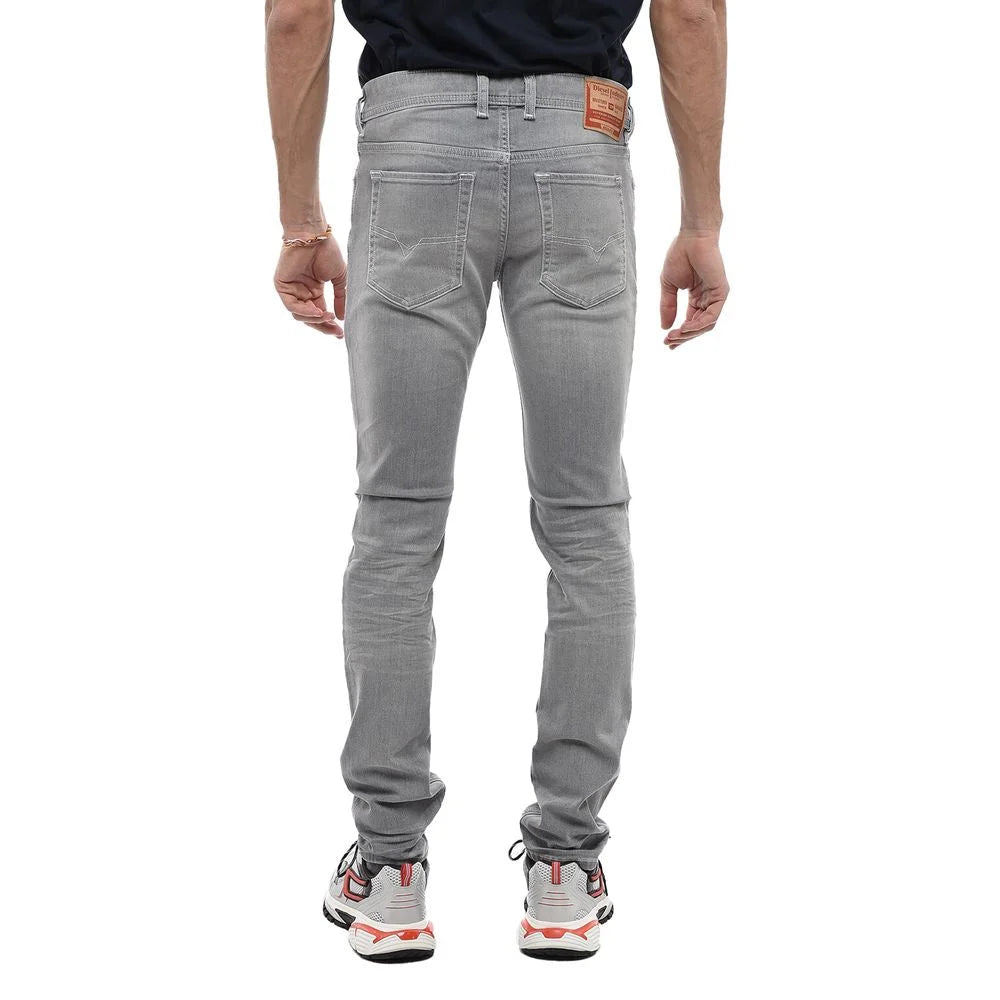 Diesel Gray Cotton Men Skinny Jean - Jeans