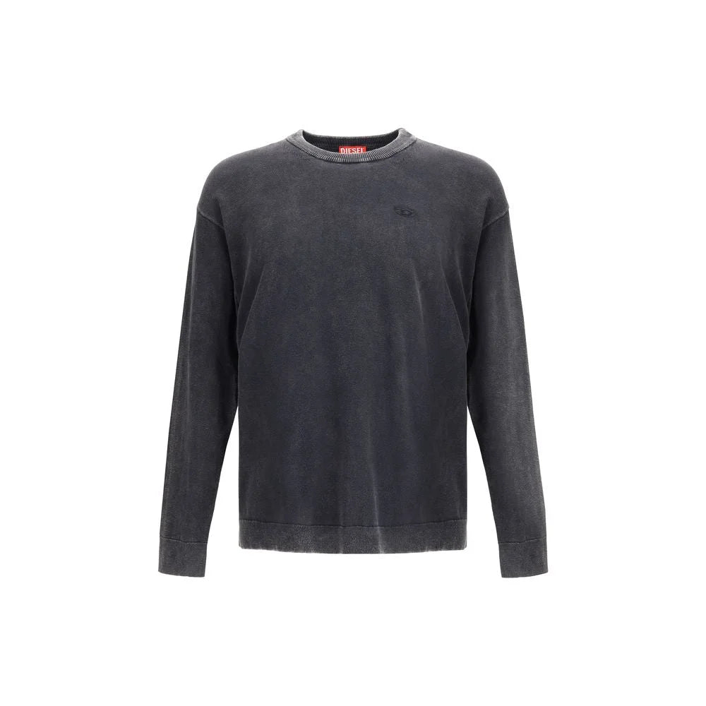 Diesel Gray Cotton Sweatshirt