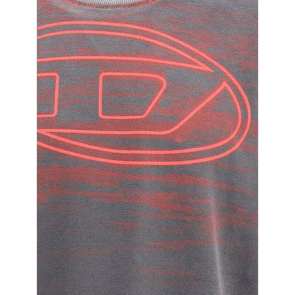 Diesel Gray Cotton Sweatshirt - S