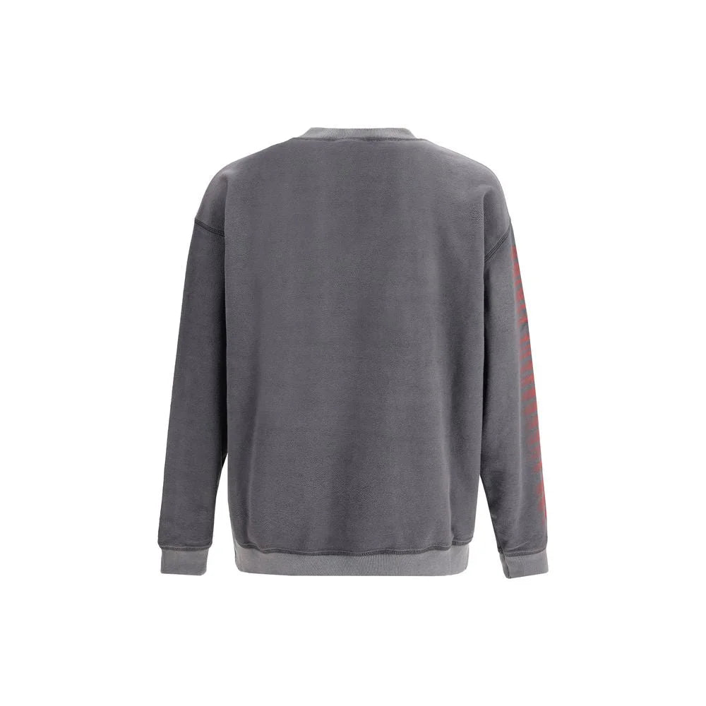 Diesel Gray Cotton Sweatshirt - S