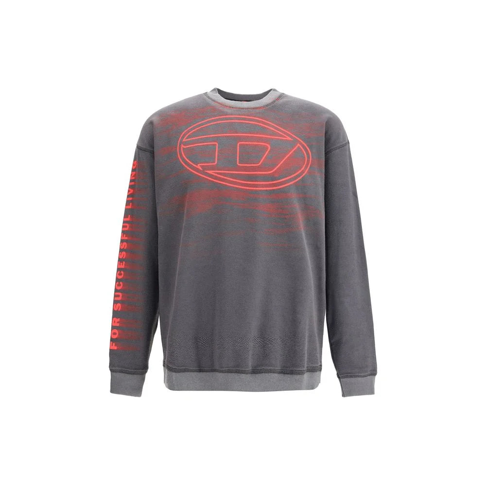 Diesel Gray Cotton Sweatshirt - S