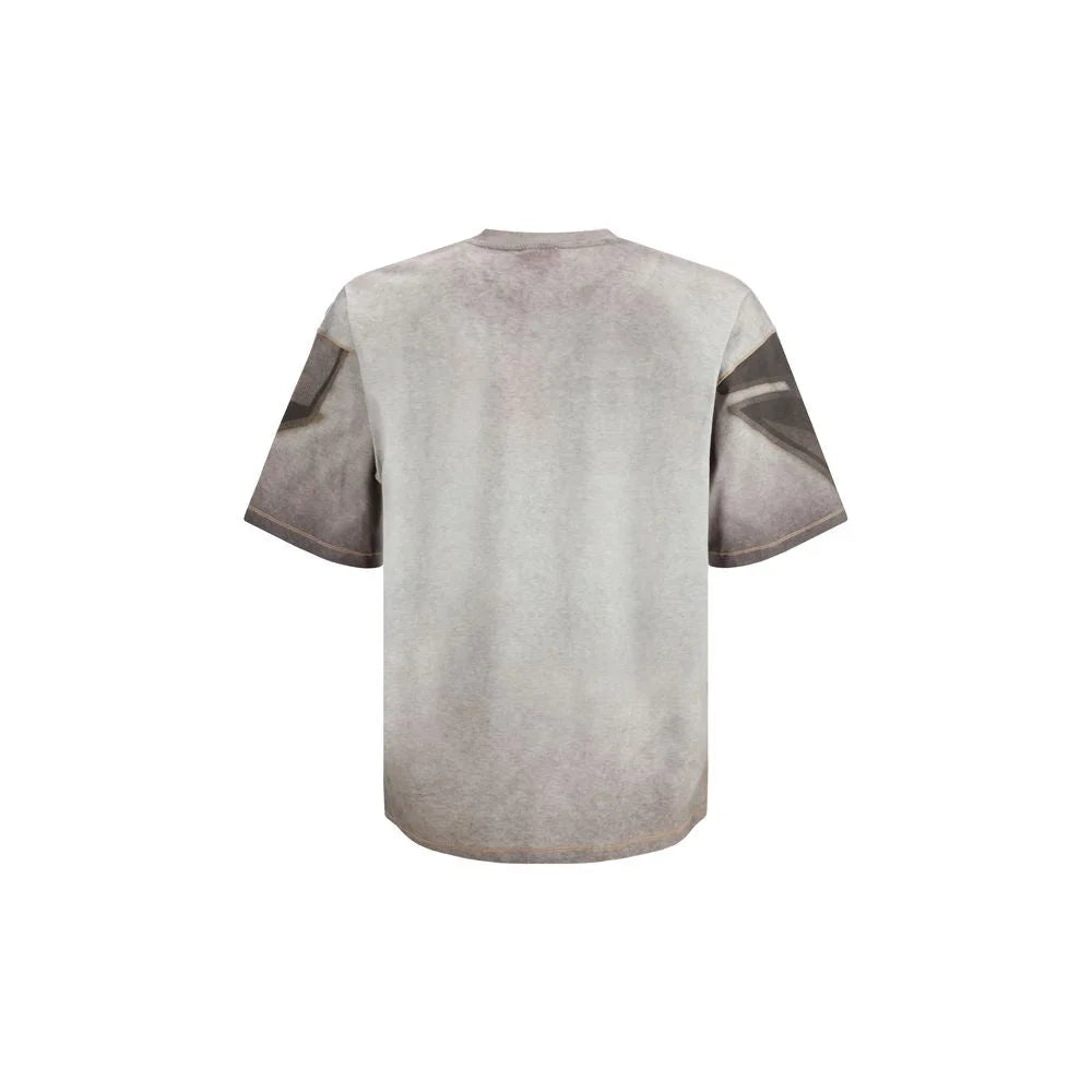 Diesel Gray Cotton T-Shirt - M