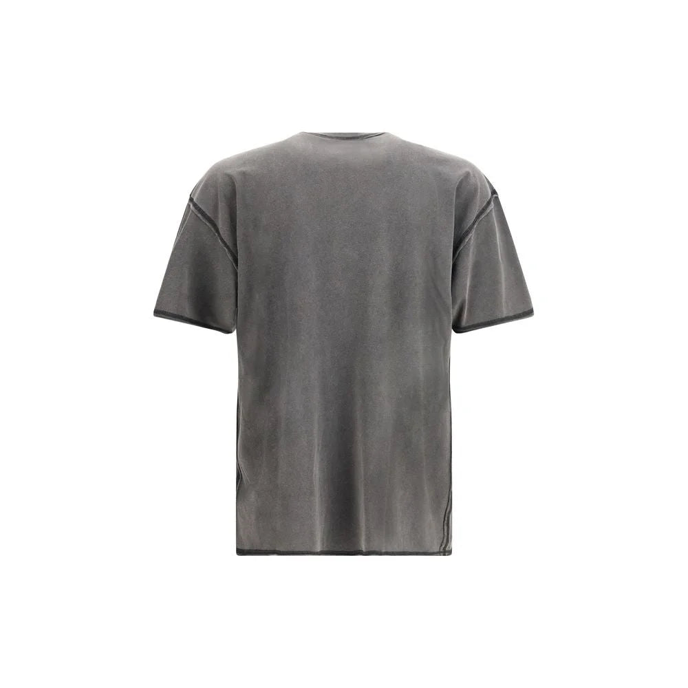 Diesel Gray Cotton T-Shirt - T-Shirts