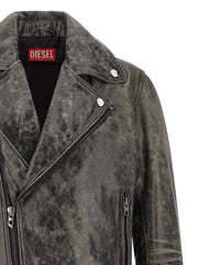 Diesel Gray Cowhide Leather Jacket - IT50 | L