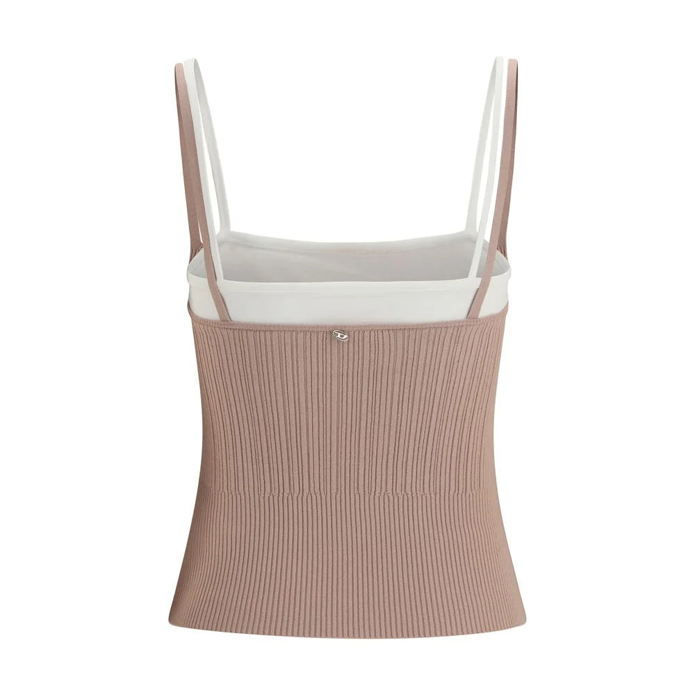 Diesel Multicolor Viscose Top - Tank Tops
