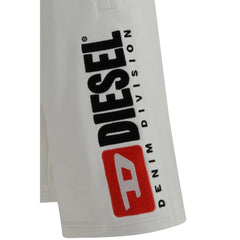 Diesel White Cotton Bermuda Shorts - Bermudas