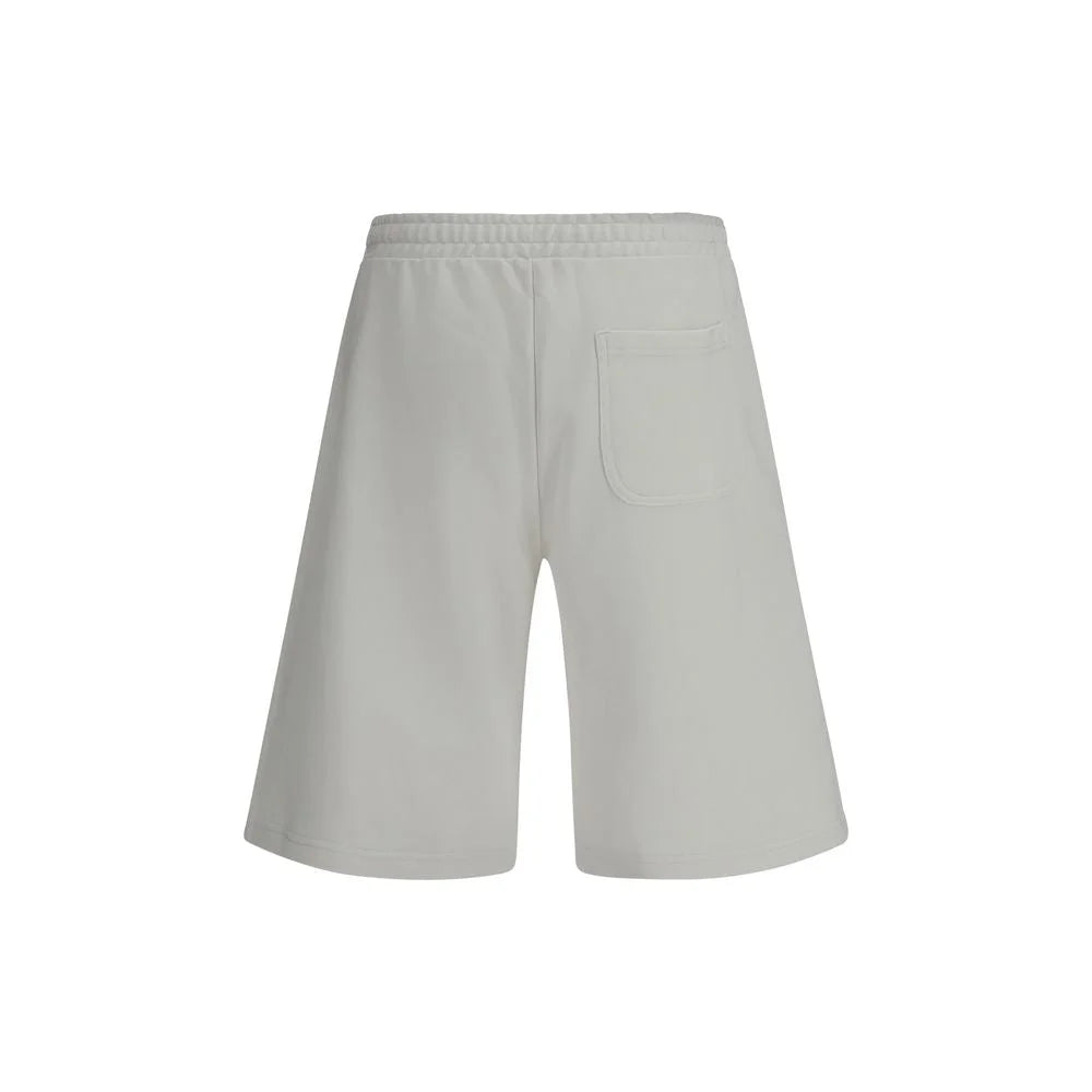 Diesel White Cotton Bermuda Shorts - Bermudas