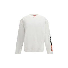 Diesel White Cotton Sweatshirt - Sweatshirts