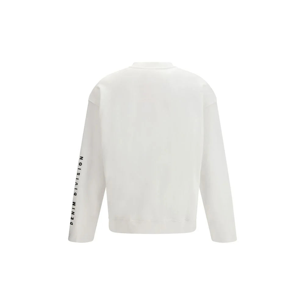 Diesel White Cotton Sweatshirt - Sweatshirts
