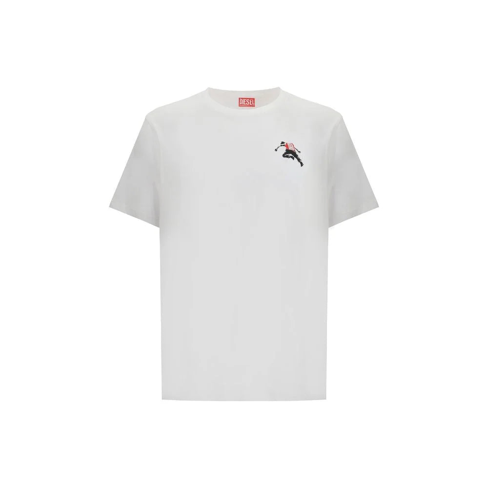 Diesel White Cotton T-Shirt
