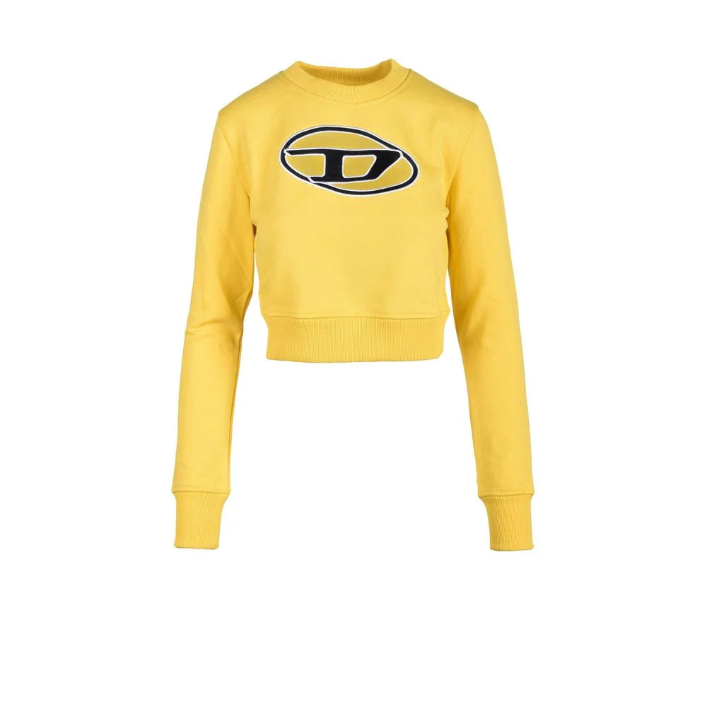 Diesel Yellow Cotton Sweatshirt - IT42|M - Sweatshirts