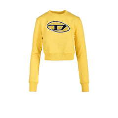 Diesel Yellow Cotton Sweatshirt - IT42|M - Sweatshirts