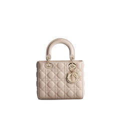 Dior Beige Lamb Leather Shoulder Bag