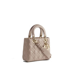 Dior Beige Lamb Leather Shoulder Bag