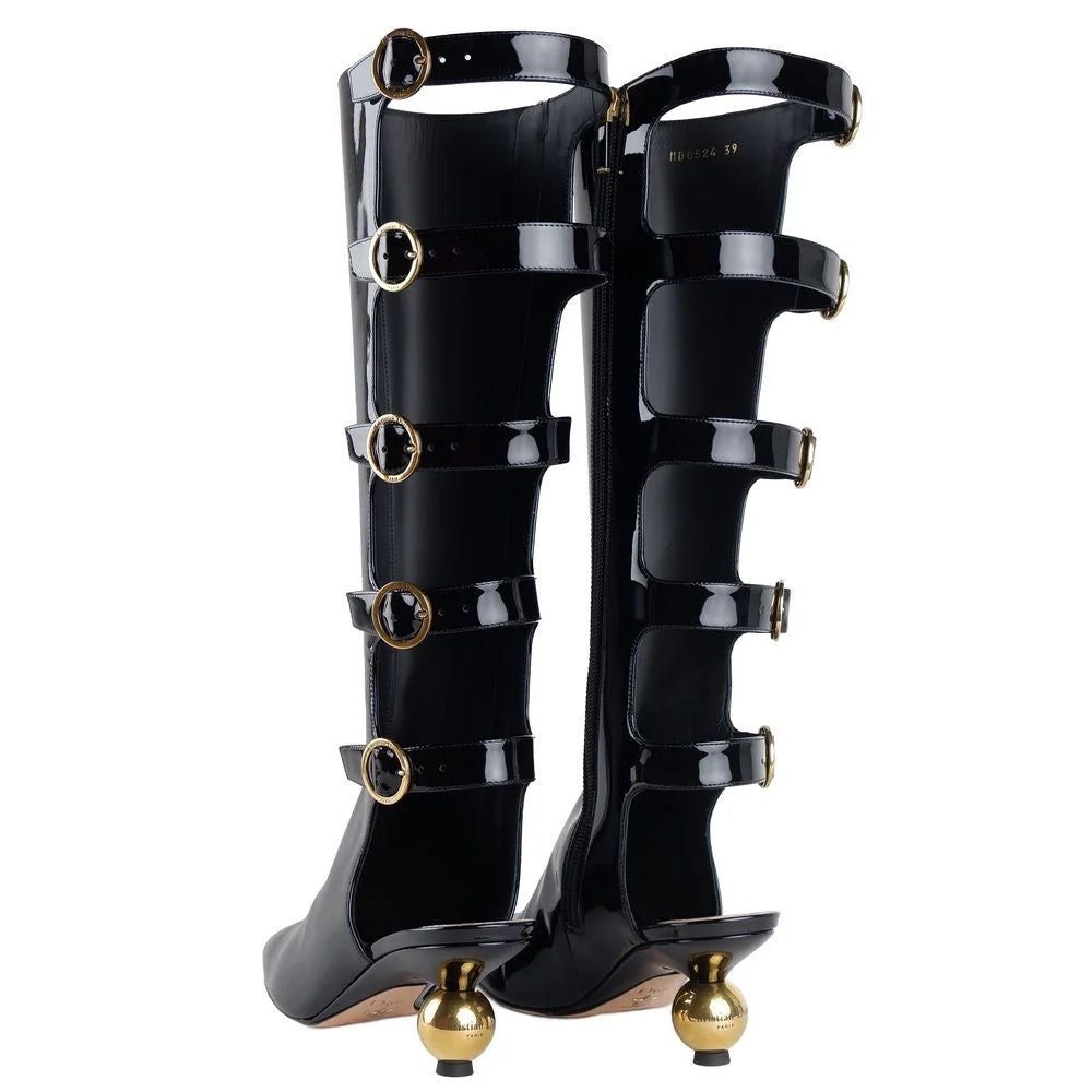 Dior Black Calfskin Leather Women Ankle Boot - EU39/US9