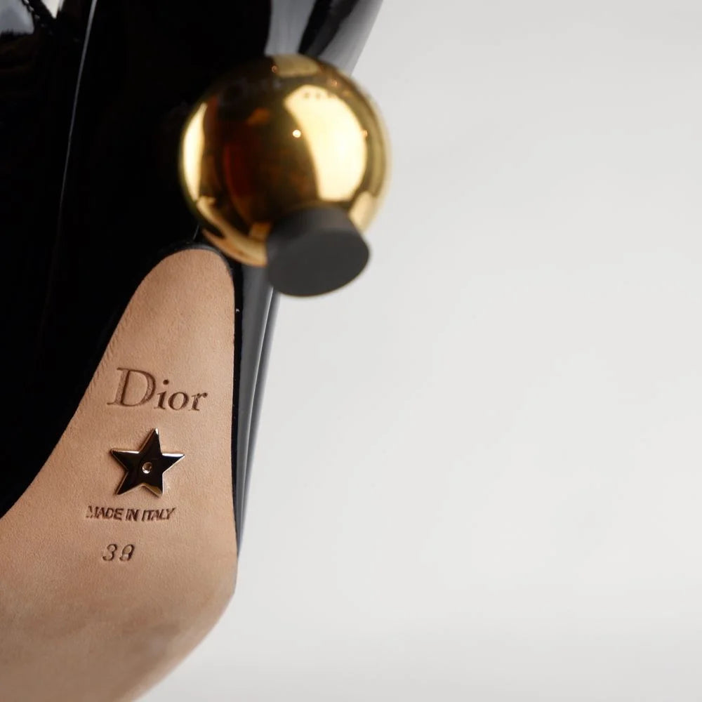 Dior Black Calfskin Leather Women Ankle Boot - EU39/US9