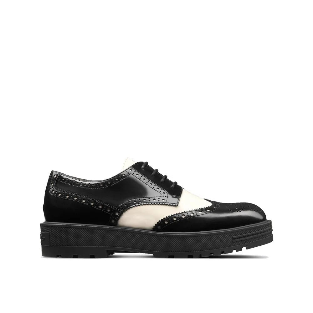 Dior Black Calfskin Oxfords And Derbies - EU34.5/US4.5