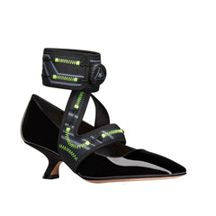 Dior Black Calfskin Platform Pumps