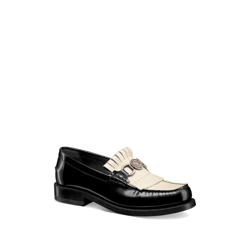 Dior Black Calfskin Slip-On Loafers - EU36/US6