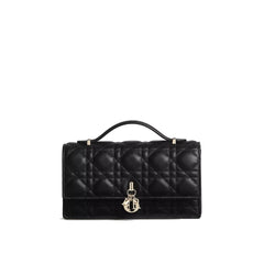 Dior Black Leather Shoulder Bag
