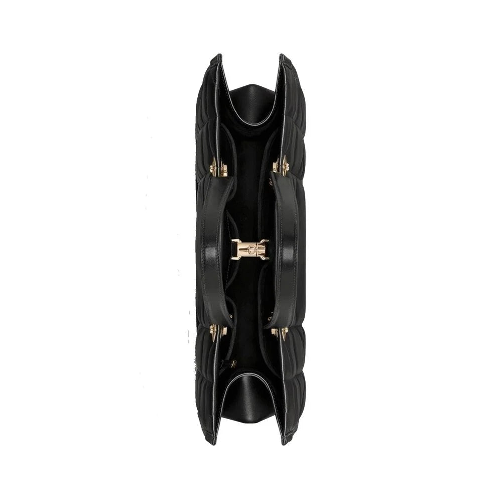 Dior Black Leather Tote Bag
