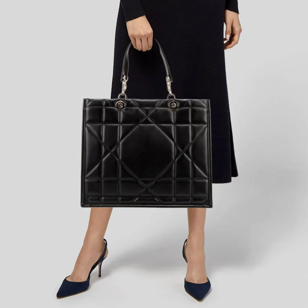 Dior Zwarte Leren Tote Bag