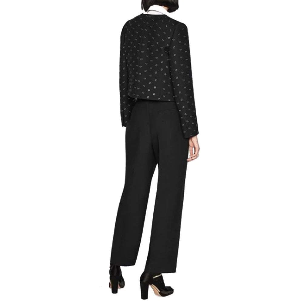 Dior Black Wool Casual Pants - 42