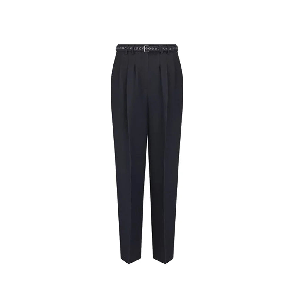 Dior Black Wool Casual Pants - 42