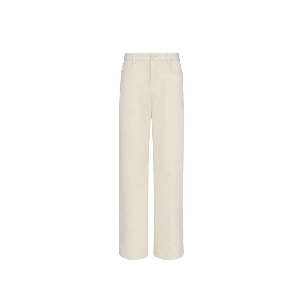 Dior White Cashmere Chino Pants