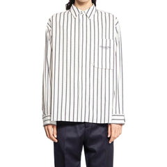 Dior White Cotton Pattern Shirt - 41