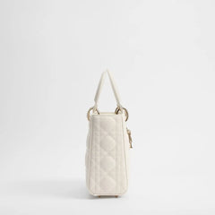 Dior White Lamb Leather Handbag