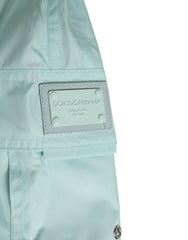 Dolce & Gabbana Aqua Blue Polyester Beachwear Men Shorts Swimwear - IT4 | S