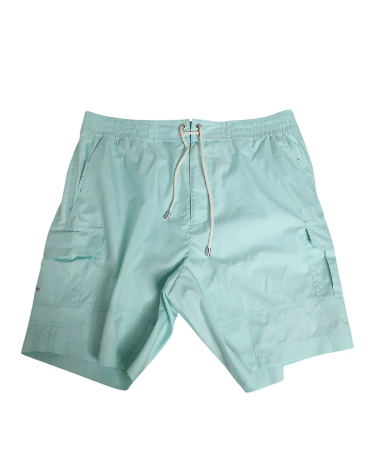 Dolce & Gabbana Aqua Blue Polyester Beachwear Men Shorts Swimwear - IT4 | S