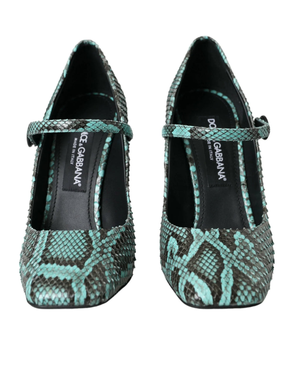 Dolce & Gabbana Aqua Python Leather Mary Jane Pumps Shoes - EU39/US8.5 - Heels