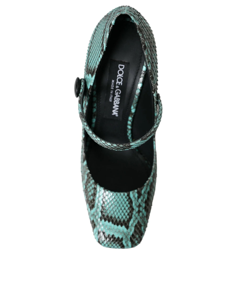 Dolce & Gabbana Aqua Python Leather Mary Jane Pumps Shoes - EU39/US8.5 - Heels