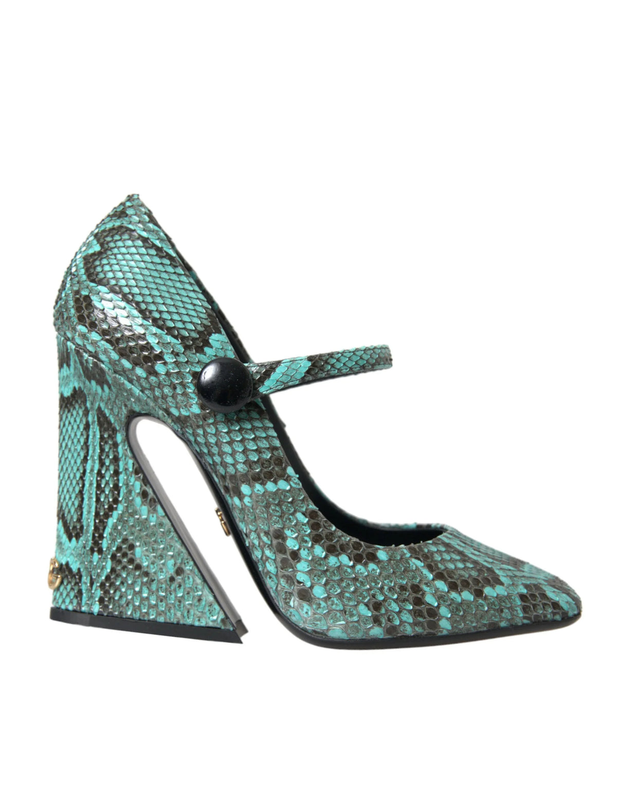 Dolce & Gabbana Aqua Python Leather Mary Jane Pumps Shoes - EU39/US8.5 - Heels