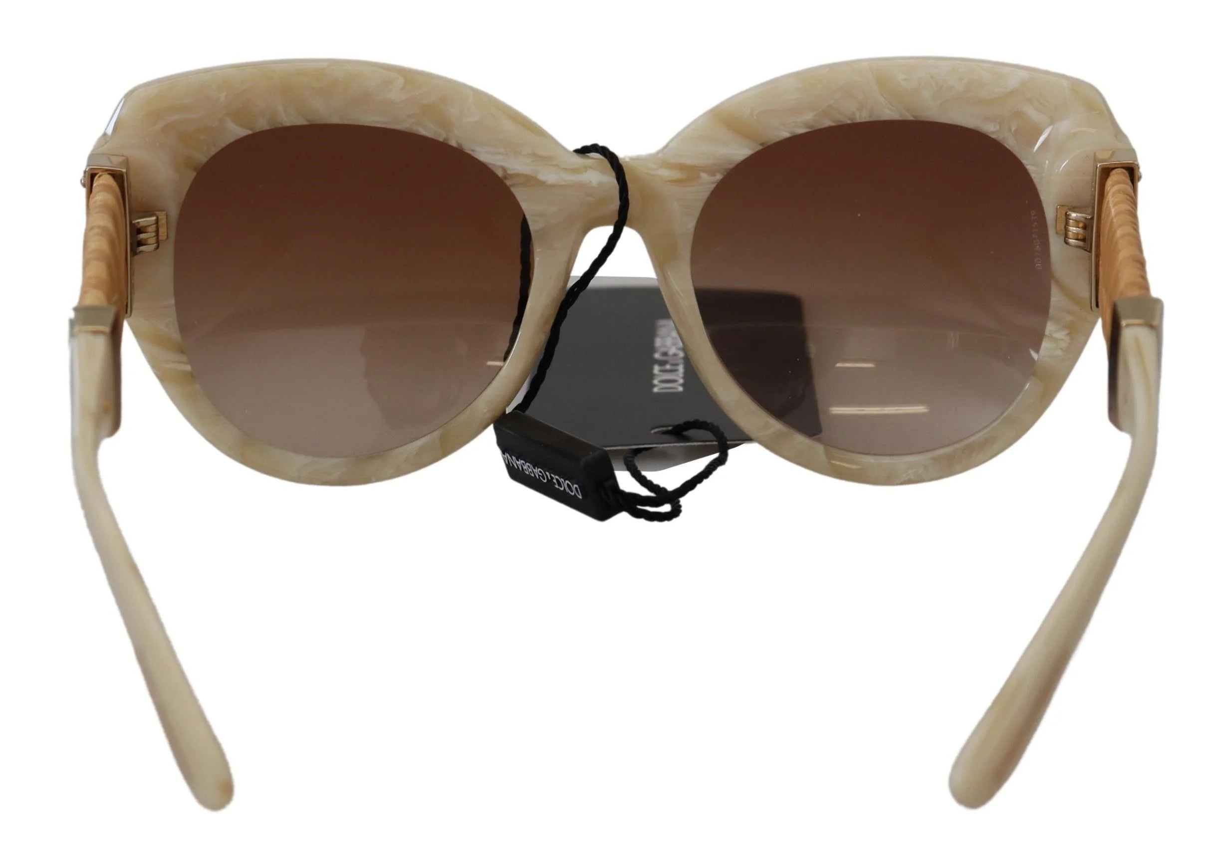 Dolce & Gabbana Beige Acetate Full Rim Brown Lense DG4294 Sunglasses - Sunglasses