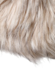 Dolce & Gabbana Beige Acrylic Fur Women Bucket Hat - 58 cm|M - Bucket Hats