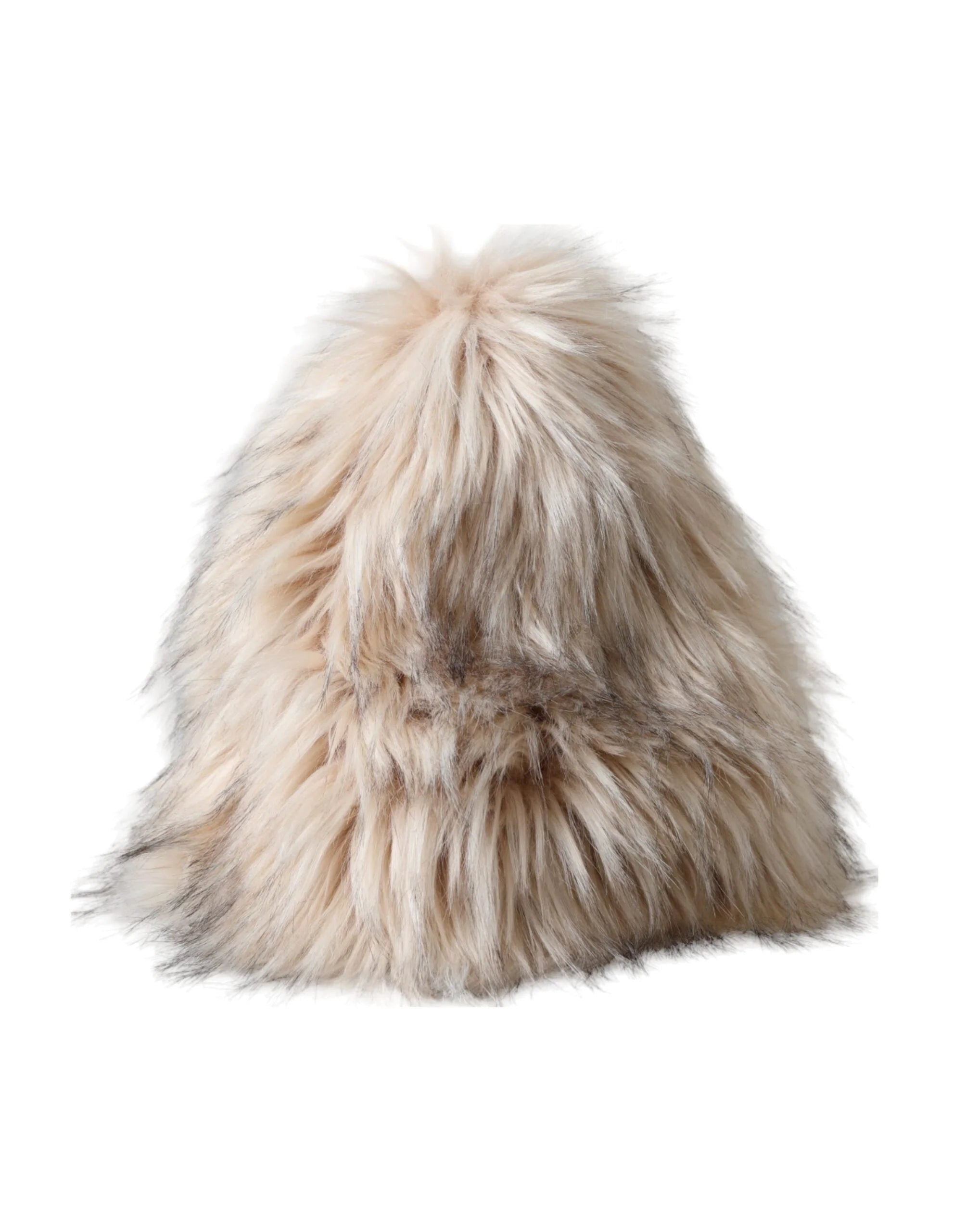 Dolce & Gabbana Beige Acrylic Fur Women Bucket Hat - 58 cm|M - Bucket Hats