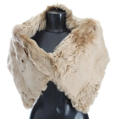 Dolce & Gabbana Beige Alpaca Collar Scarf - IT40 | XS