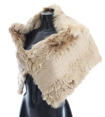 Dolce & Gabbana Beige Alpaca Collar Scarf - IT40 | XS