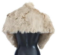 Dolce & Gabbana Beige Alpaca Collar Scarf - IT40 | XS
