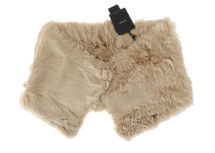 Dolce & Gabbana Beige Alpaca Collar Scarf - IT40 | XS